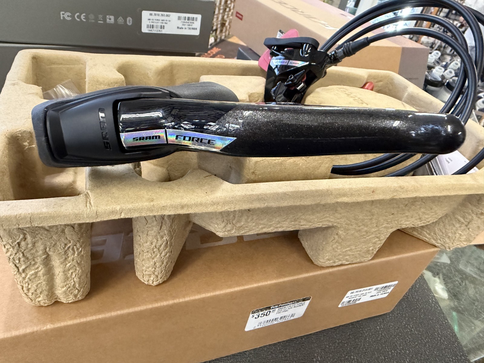 SRAM Force AXS HRD eTap Shift/Brake Lever and Hydraulic Disc Brake Caliper