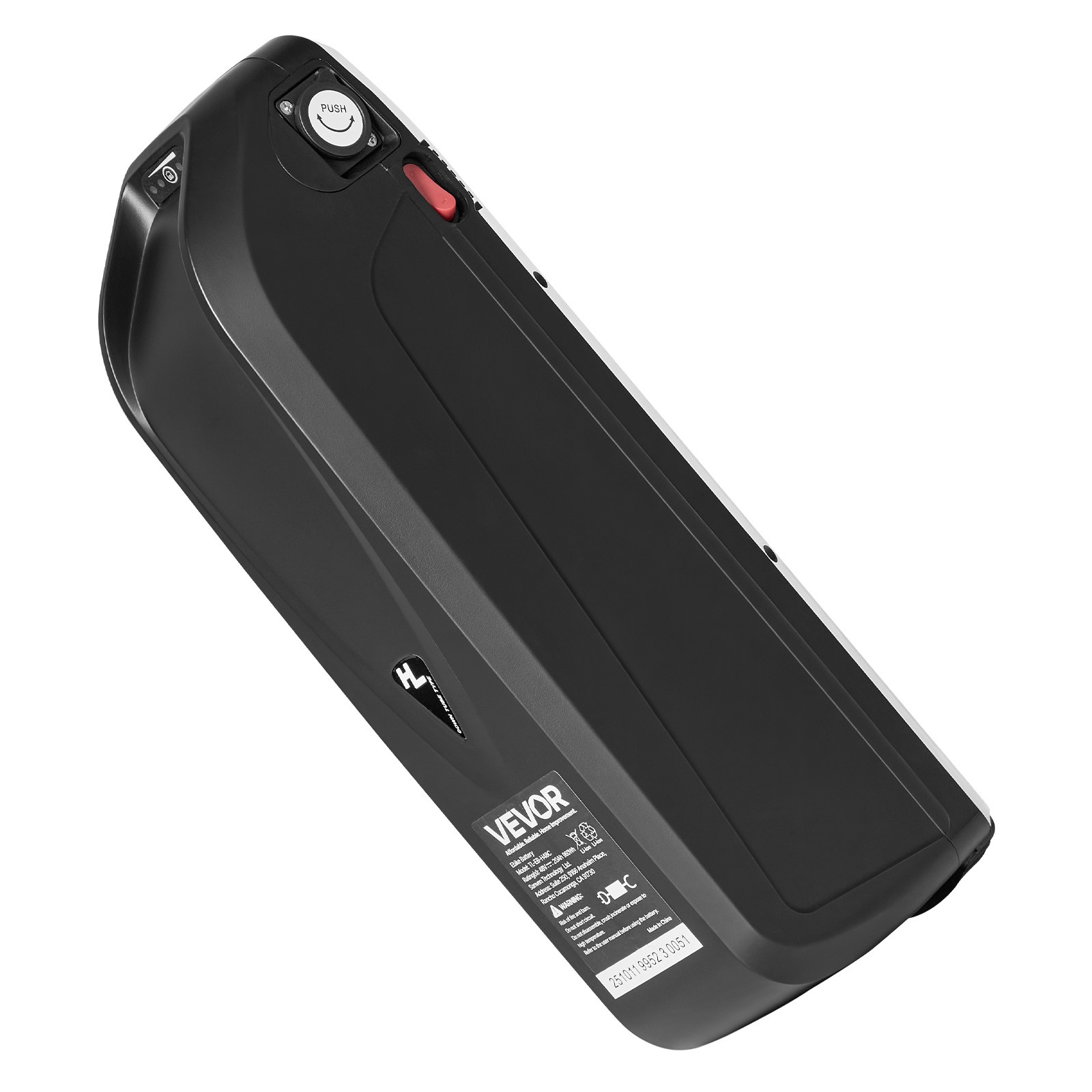 VEVOR Ebike Battery Electric Bike Lithium Battery 48V 20Ah for 1500W Motor BMS