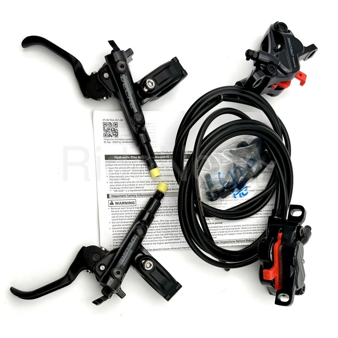 Shimano Deore BR-M6120 BL-M6100 MTB Disc Brake J-Ket Set 4-Piston 1000+1700mm