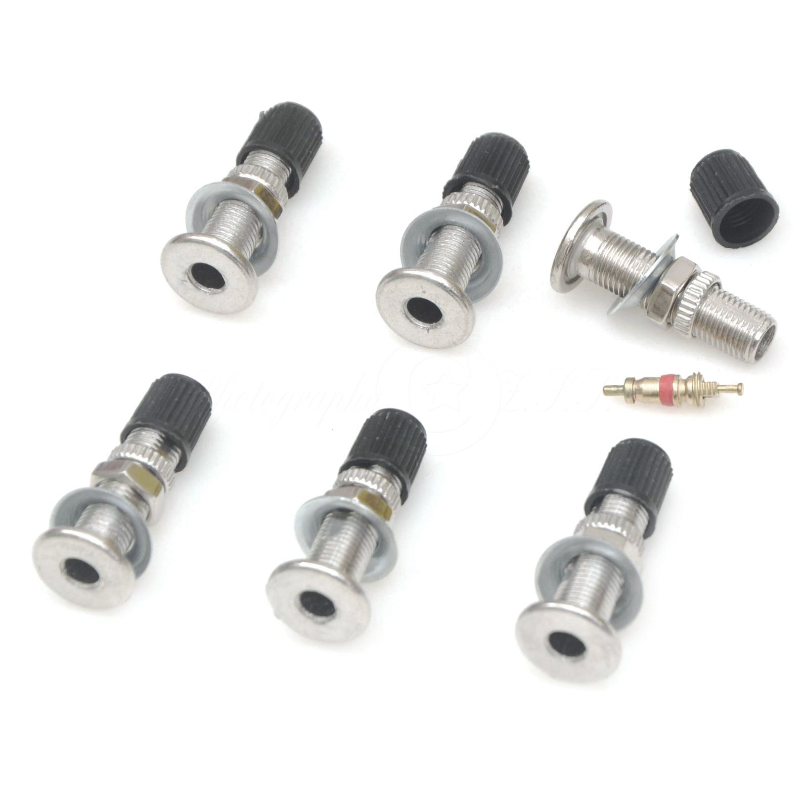 6x Bicycle A Set Valve Stem Kit for American Schrader Bike Inner Tube Repair