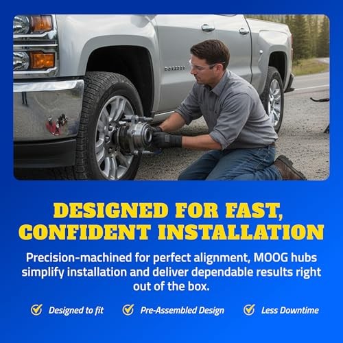 Front Wheel Bearing & Hub Assembly – Direct Replacement Unit – Rust