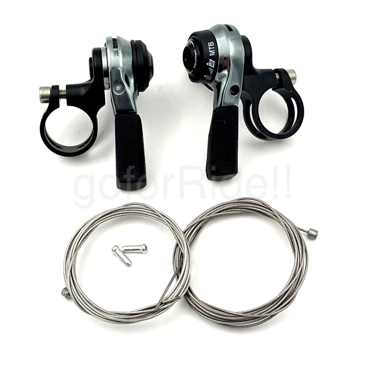 Microshift 2/3×10 Speed MTB Thumb Shifter Pair Left+Right, 22.2mm bar clamp