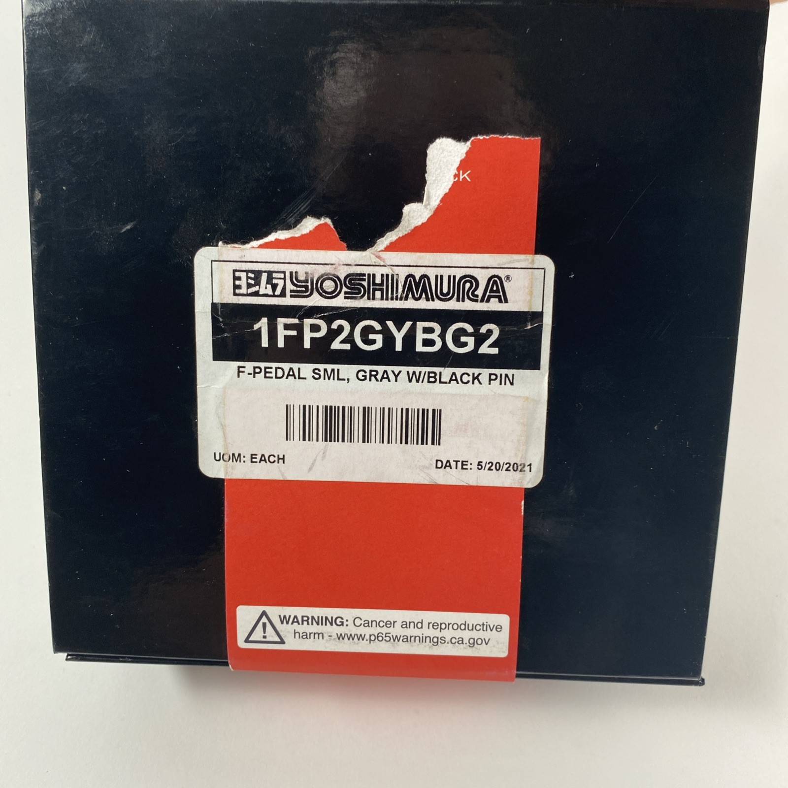 Yoshimura Cycling Chilao Pedal 9/16” F Pedal Small Gray Pewter / Black Pins