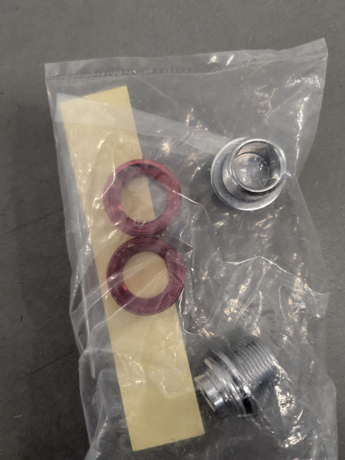 Chaser Retro Vintage CNC Crank Bolt w Extractor New Red Hollow Spindle Bicycle