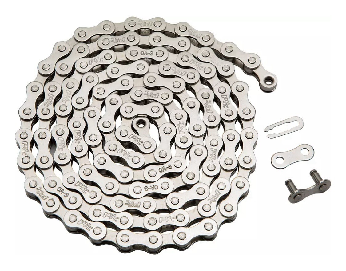 Charge Chrome Bike Chains 1/2 x 1/8 High Strength BMX/Single Speed 112 Links TWO