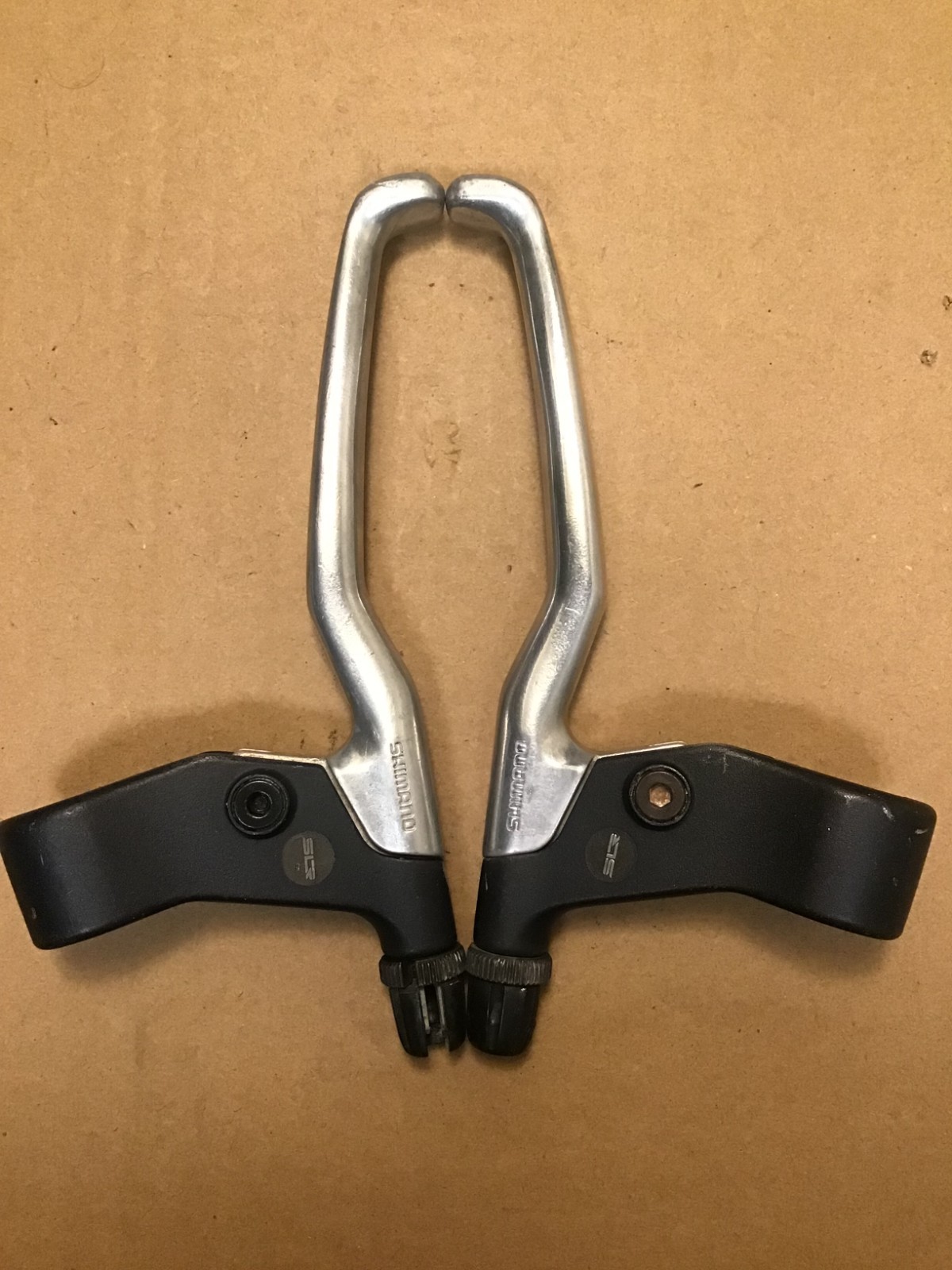 Vintage Shimano BL-MT62 SLR Brake Levers Pair 22.2mm Black Aluminum Japan MTB