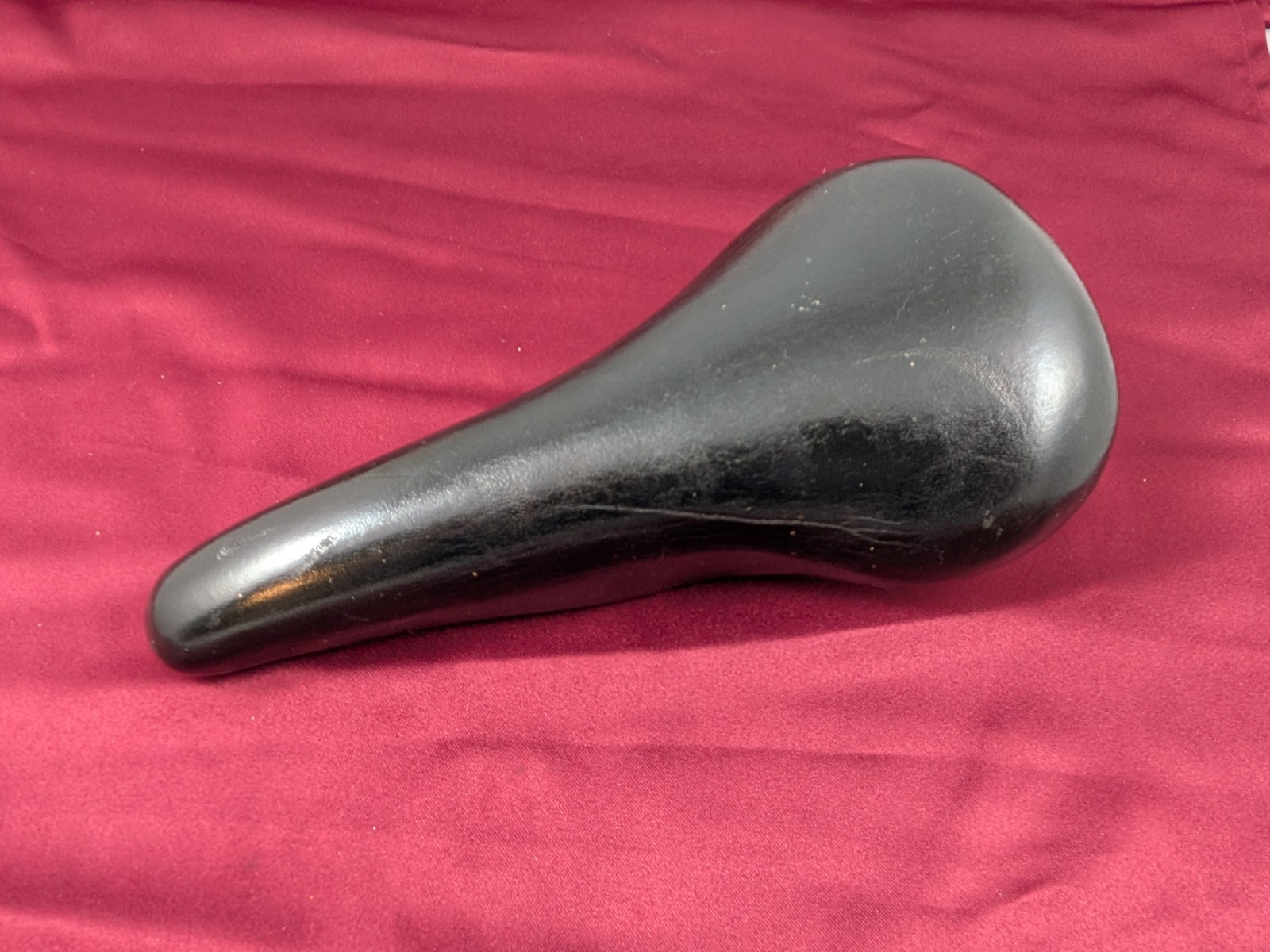 Unbranded Leather Bicycle Saddle Black 27x15cm SA29