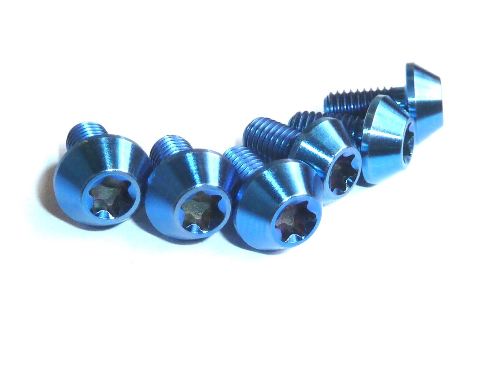 Titanium Rotor Disc Bolts M5x10 T25 Torx Gold 6 12 packs Ti mountain bike bmx