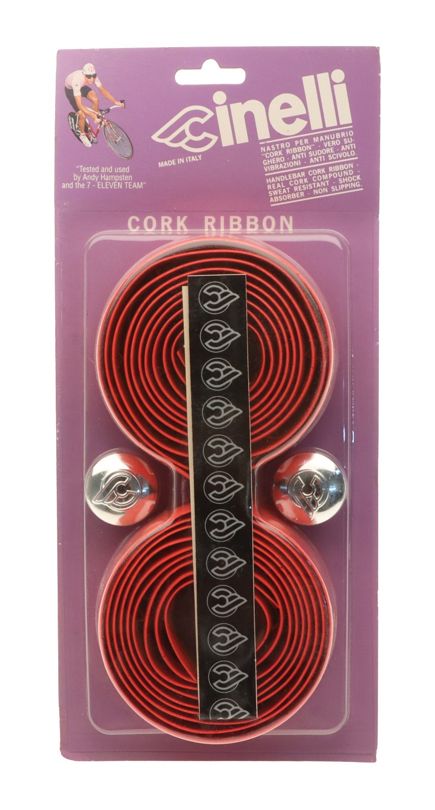 Cinelli Cork Ribbon Handlebar Tape Road Bike Red NEW NOS NIB