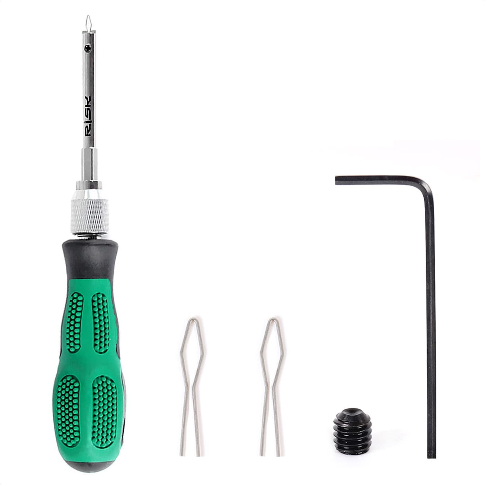 KIEVODE Bike Nipple Driver Tool for Wheel Spoke Lacing and 16*10*1cm, Green