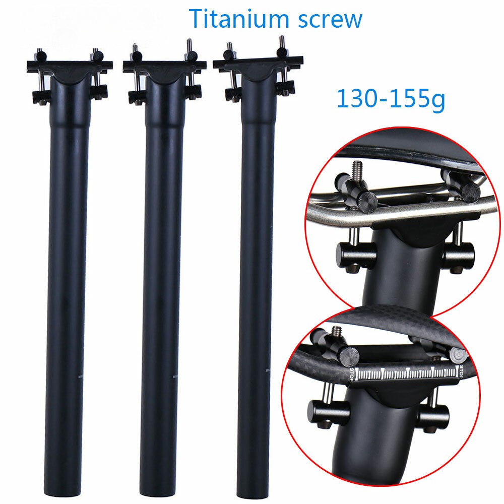 Ultralight Full Carbon Seatpost Cycling MTB Road Bike Seat Post 27.2/30.9/31.6mm