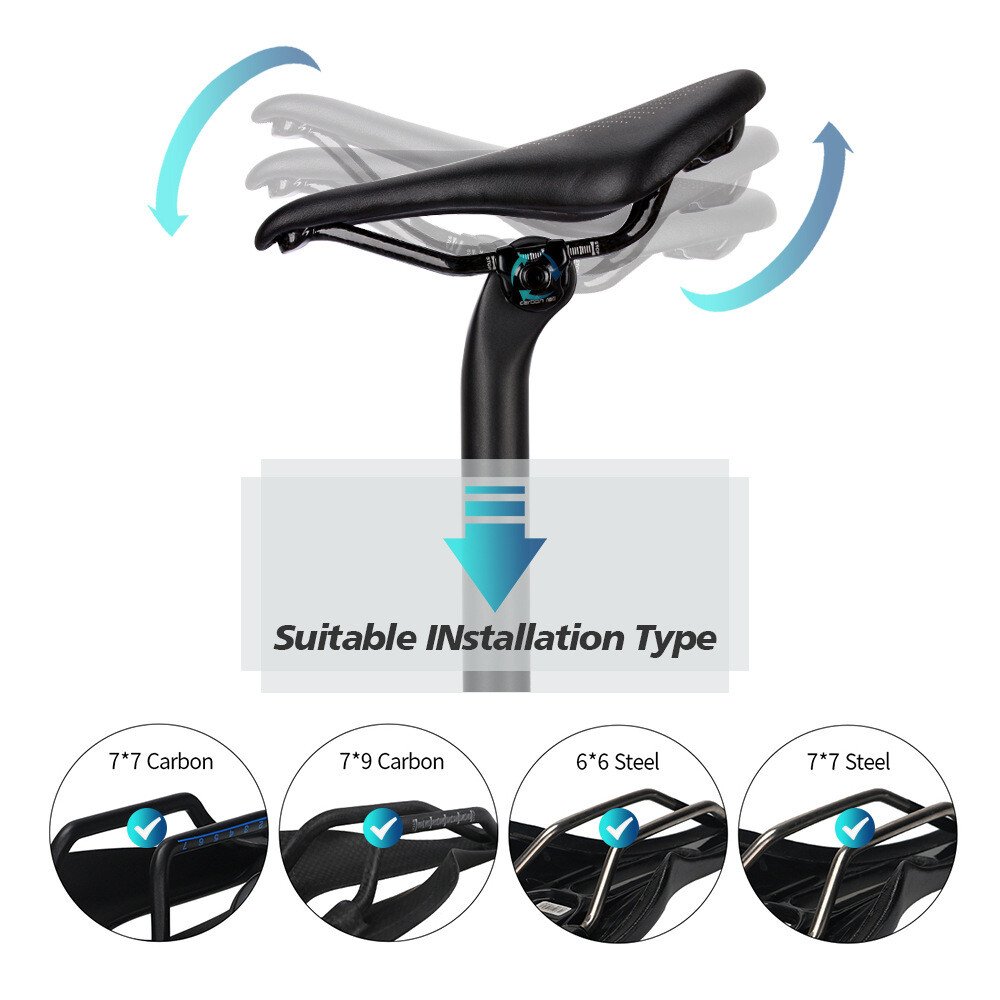 Offset Full Carbon Fiber Seatpost Mountain Road Bike Seat Post 27.2/31.6*400mm