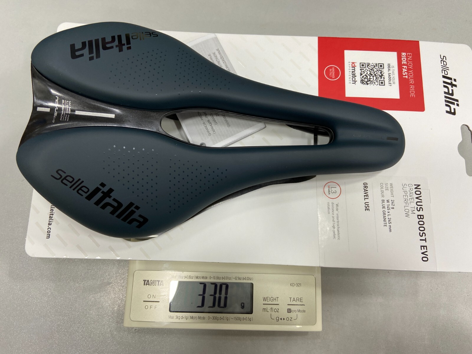 Selle Italia Novus Evo Boost Gravel TM Superflow L3 Saddle (Blue Granite)