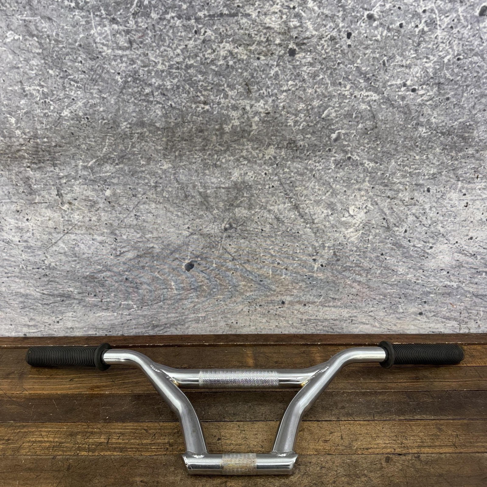 Vintage BMX Freestyle Handlebar Kneesaver 4pc Bar 4 Piece Chrome OG