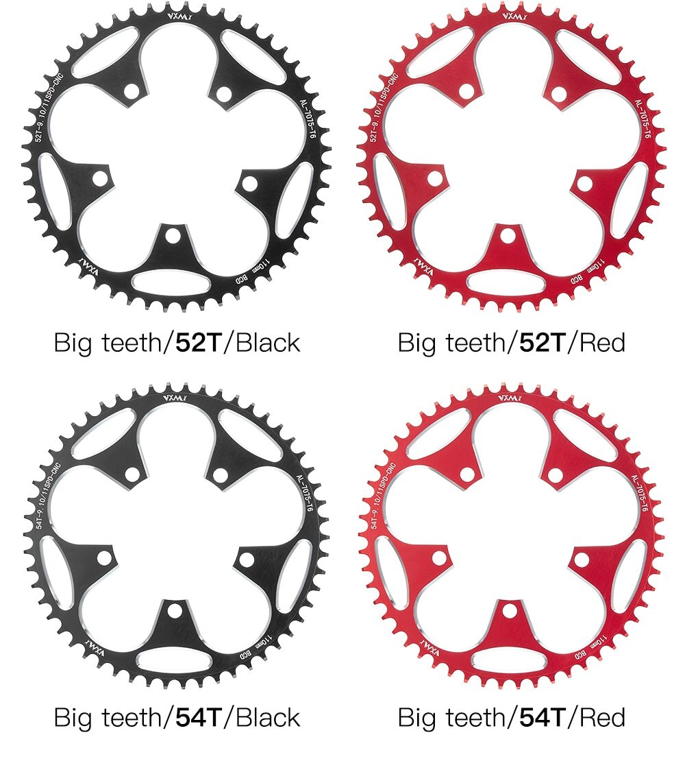Road Bike Narrow Wide Teeth Chainring 36T 38T 40T 50T58T Bike 110BCD Chainwheel