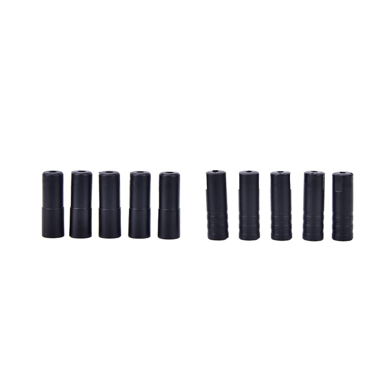 100Pc 4/5mm Bike Bicycle Plastic Speed Chaning Brake Cable Wire Tips Caps Crimp!