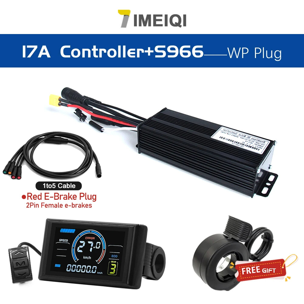 E-bike 3-Mode Sine Wave Waterproof Controller 17A 26A 30A 24V/36V/48V Display