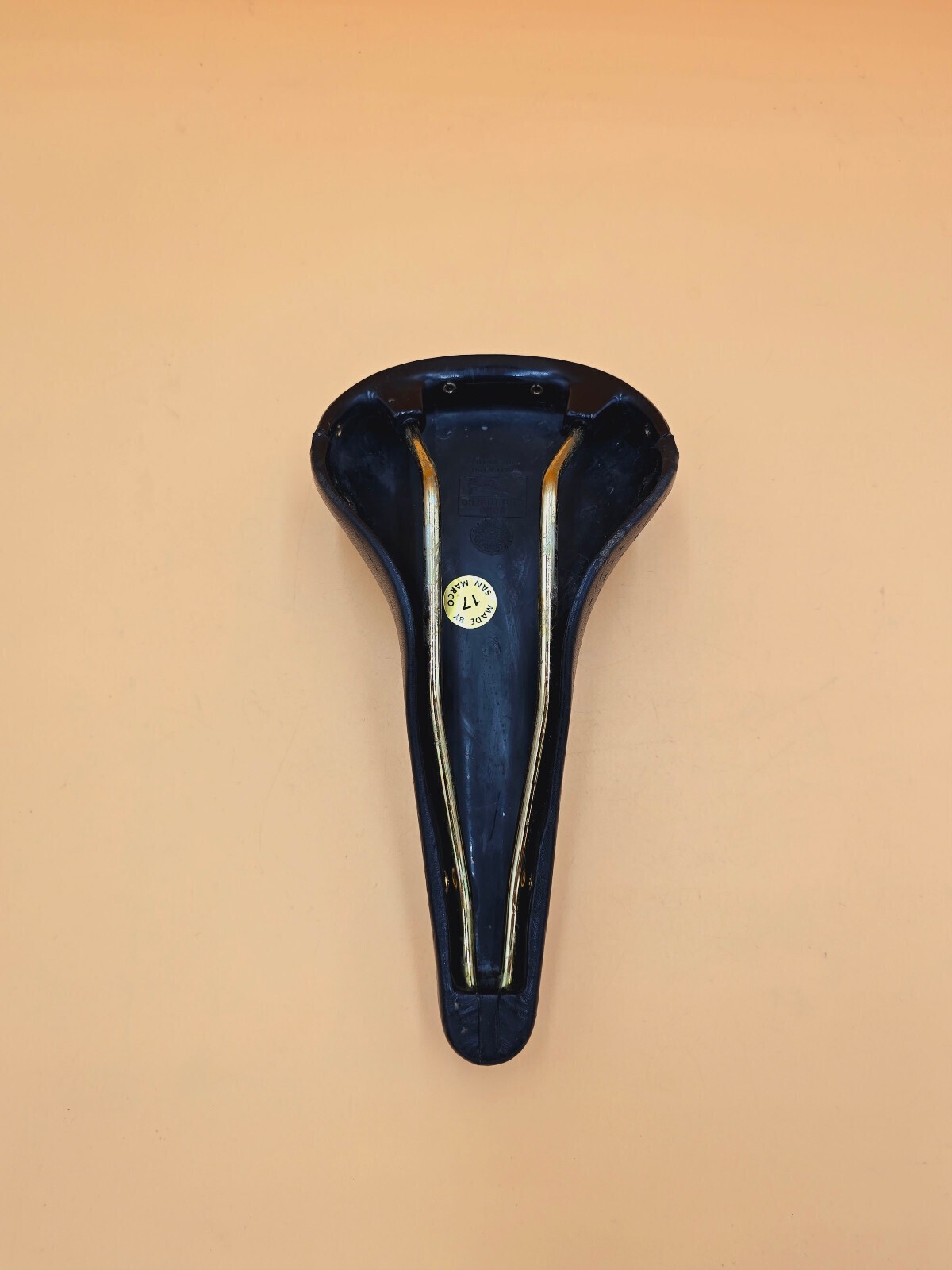 Saddle Selle San Marco Rolls black black gold vintage retro saddle black