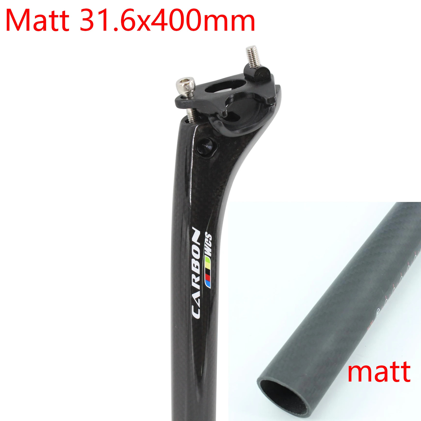 Mountain Road Bike Carbon Seatpost 25.4/27.2/30.8/31.6mm 25mm Offset Seat Post