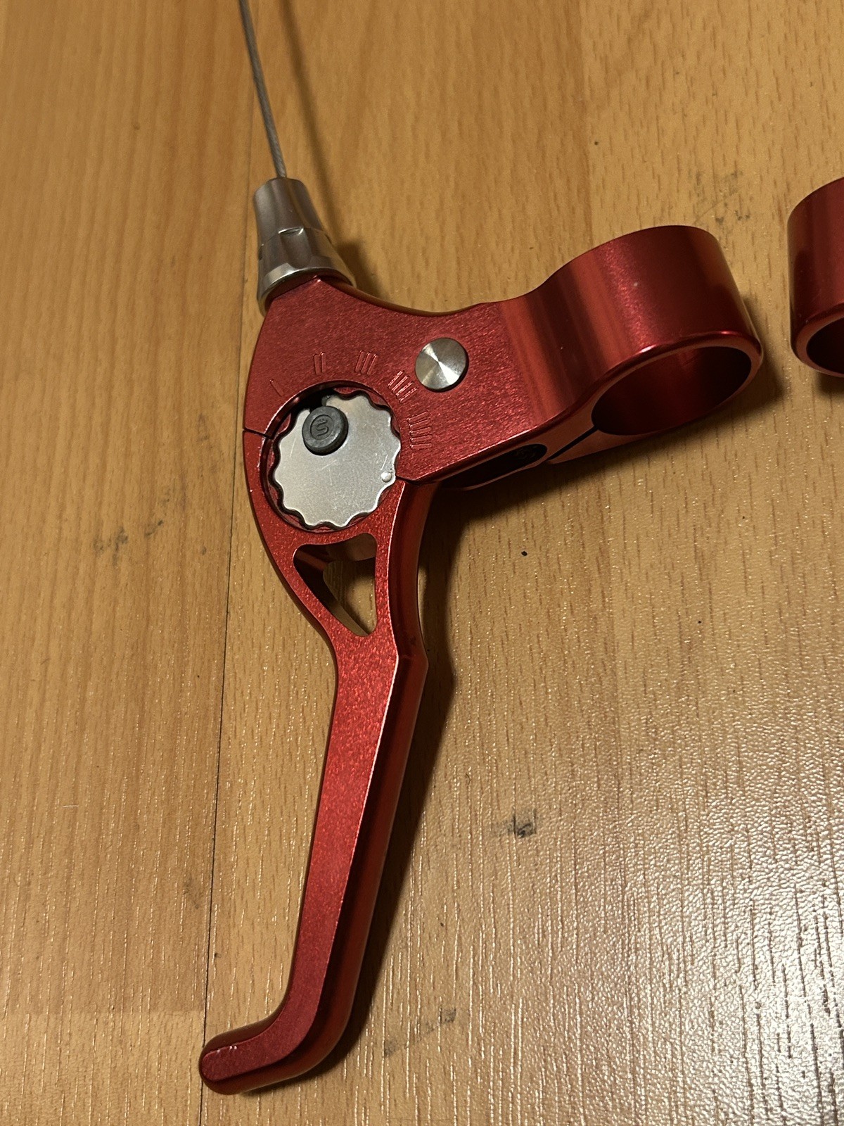 Vintage Machine Tech Zero Flex Brake Lever Set Anodized Red 90s MTB CNC Canti 👀