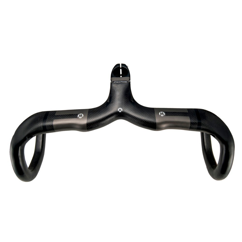 400/420/440mm Carbon Road Bike Bent Bar Internal Routing Bicycle Handlebar