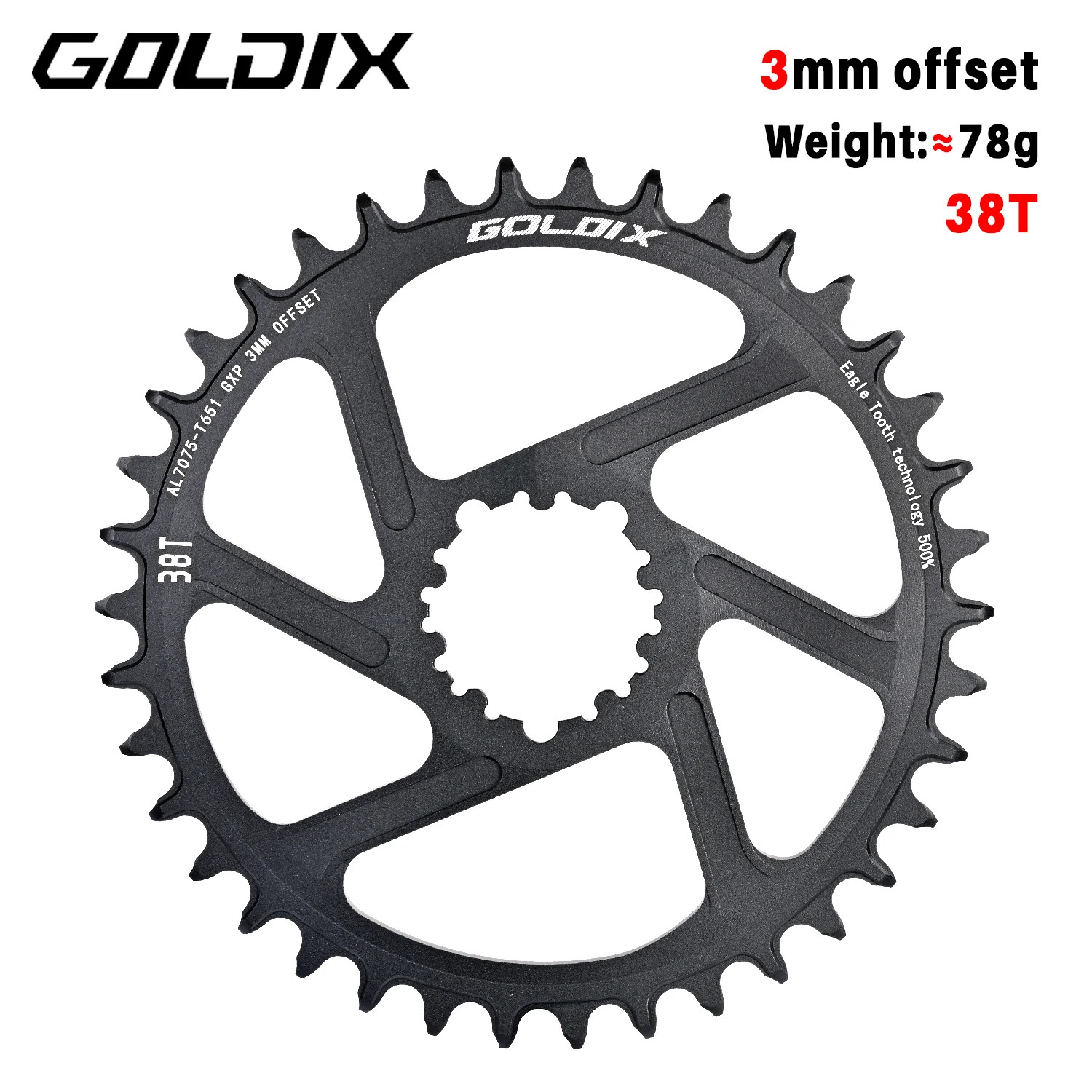 MTB Bicycle Chainring Narrow Wide Mountain Bike Chainwheel 30T 32T 34T 36T 38T f
