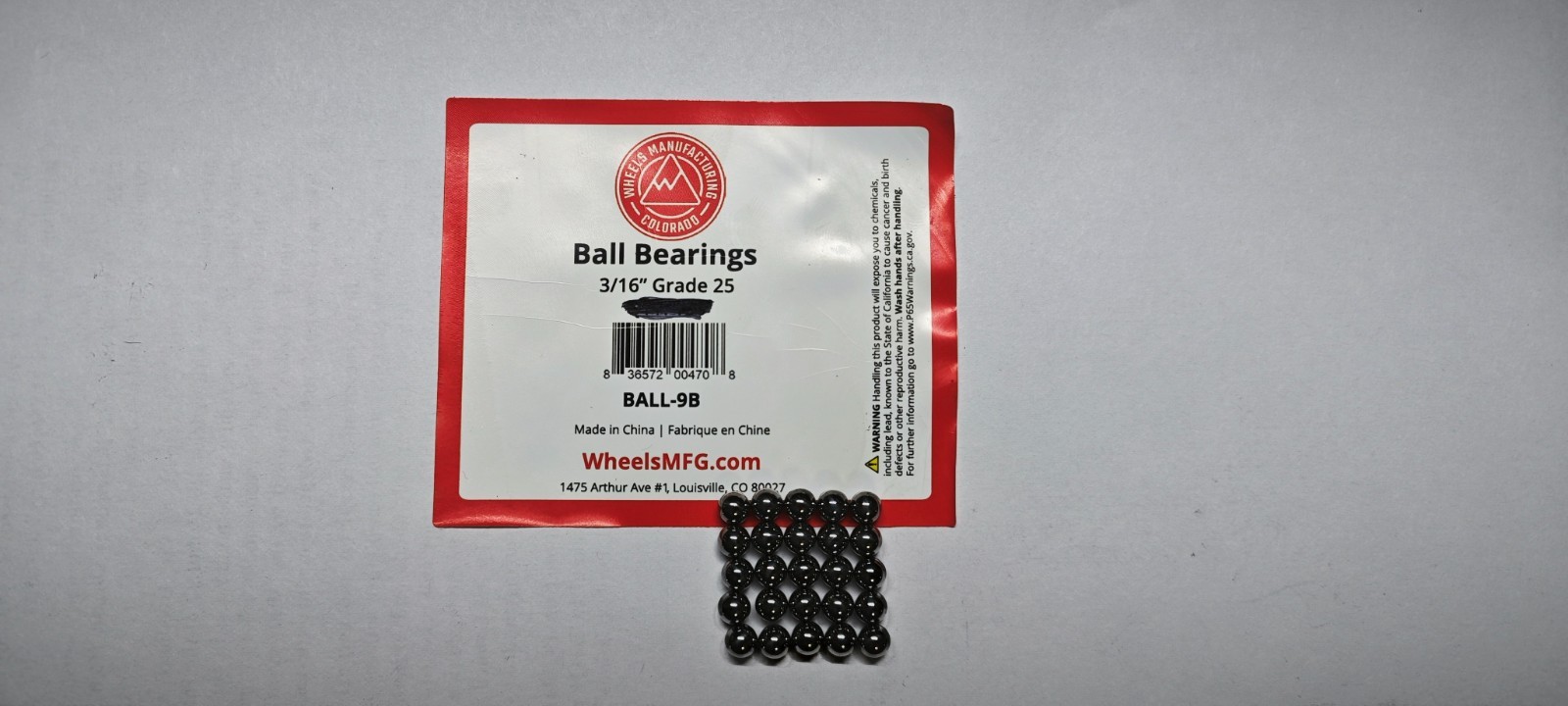 Wheels Manufacturing Grade 25 Loose Ball Bearings 1/4″ & 3/16″ — Bicycle Hub/BB