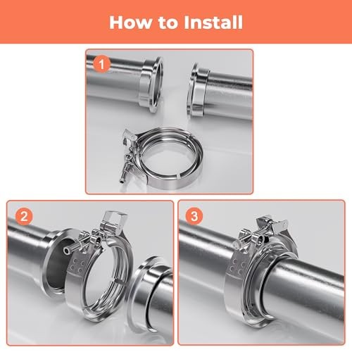 5 Inch Quick Release-Stainless Steel_304,Clamp Fittings for 5inch V Band Clamp