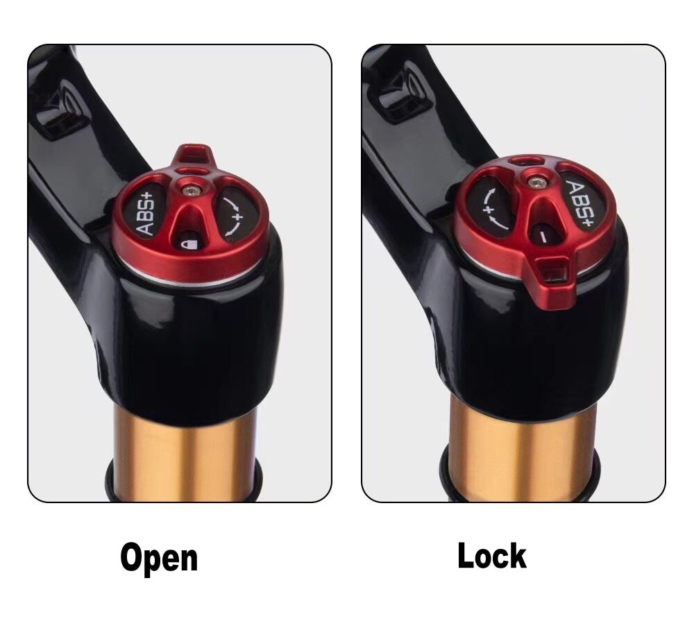 24″ Mountain Bike Air Fork Disc Brake Shock Absorber Quick Removal Front Fork