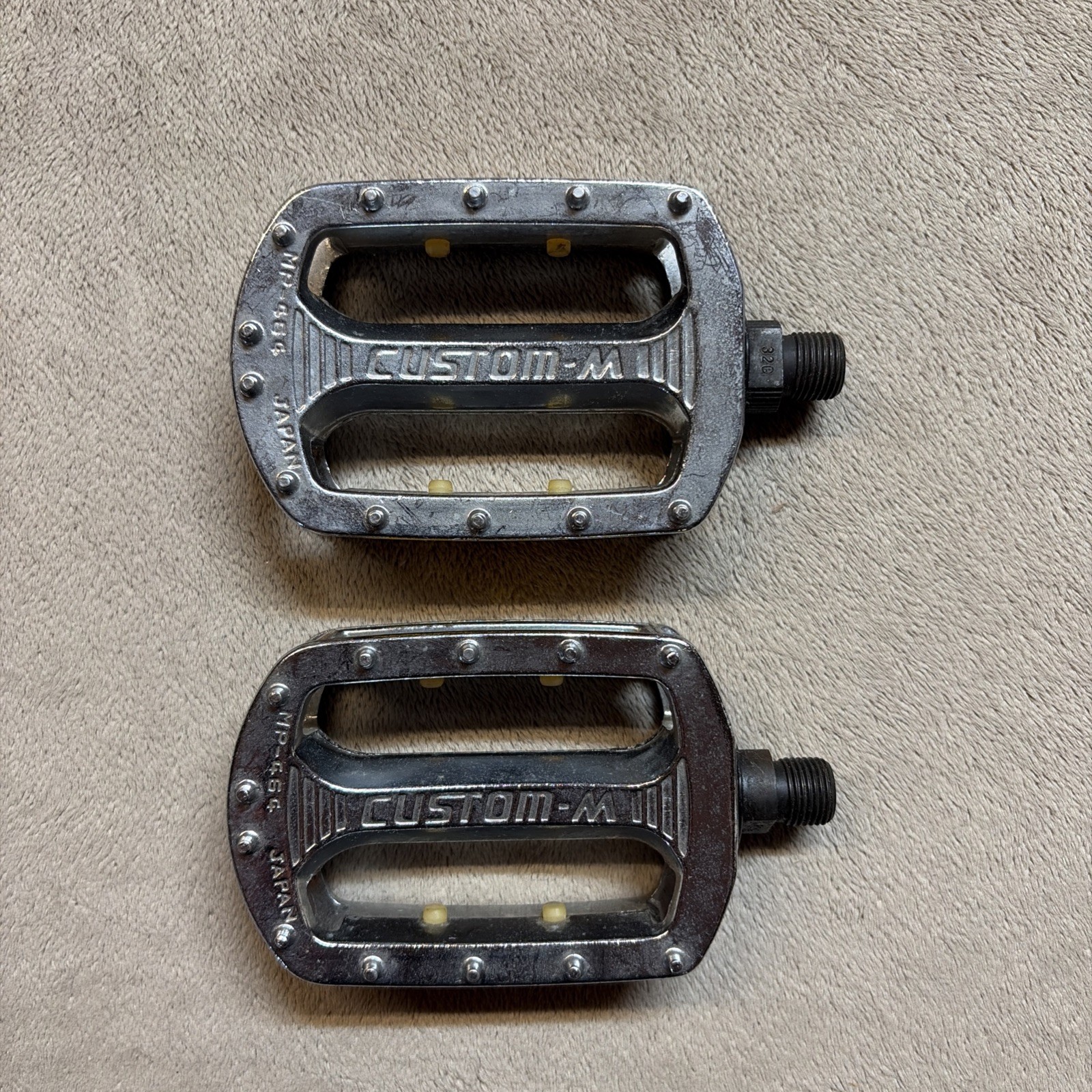 SAKAE RINGYO SR CUSTOM MP 464 BMX Pedals CHROME 9/16 Vintage Old School CLEAN