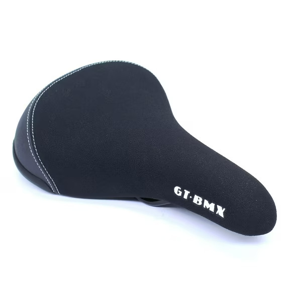 GT Cheat Code BMX Bike Bicycle Seat Saddle, 8mm rails , textured vinyl, Black