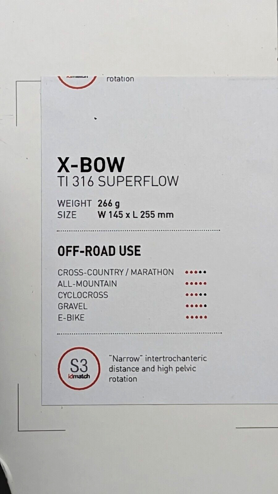 Selle Italia X-Bow Ti 316 superflow saddle NEW