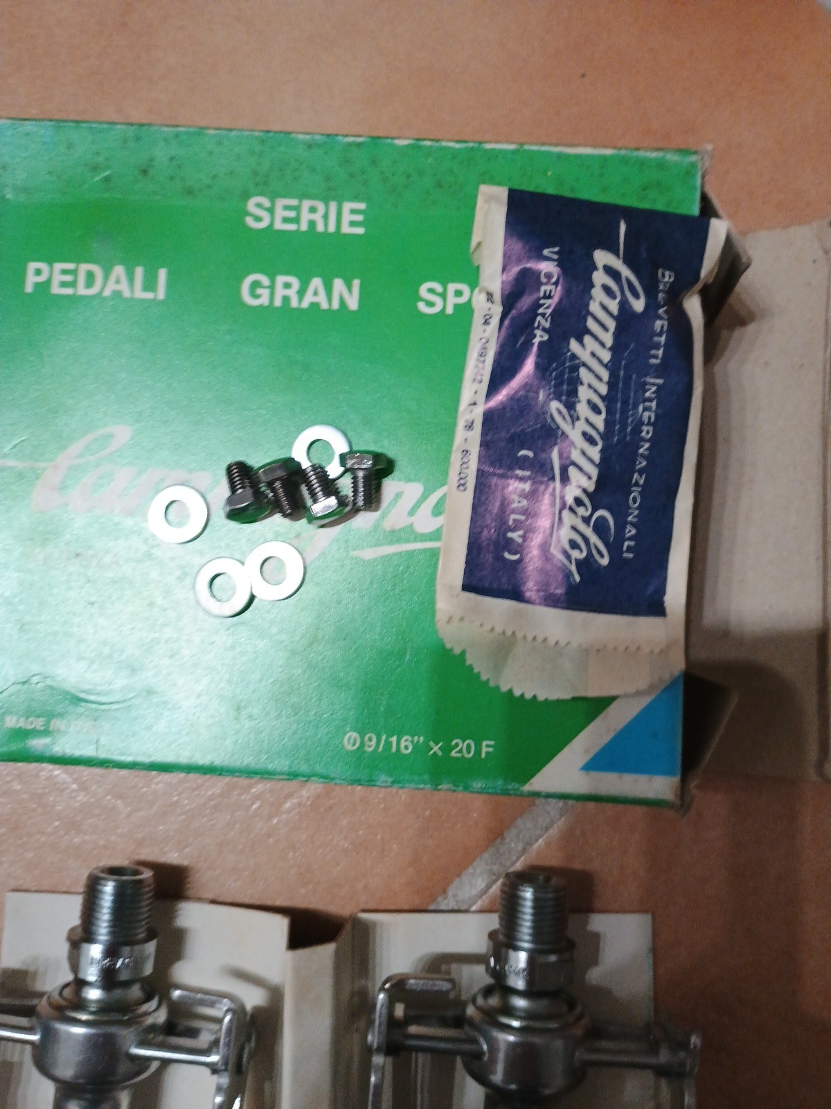 Nos Nib Vintage Campagnolo NGS Pedals New Gran Sport New X Colnago Pedals