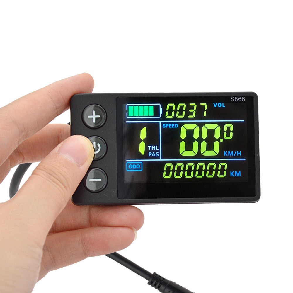E-Bike 24V 36V 48V 60V S866 LCD Display Screen Control Panel with NFC Function