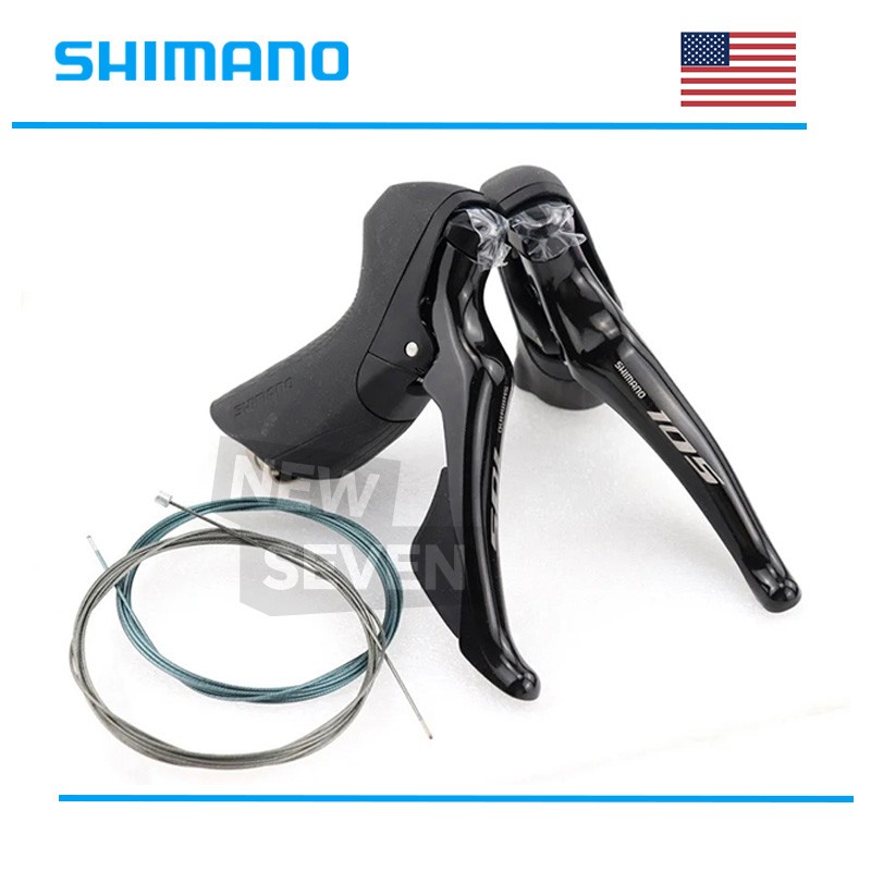 SHIMANO 105 ST-R7000 Dual Control Lever 2×11 Speed Road Bike Shifter Pair(OE)