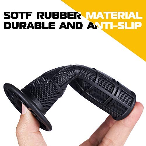 7/8» ATV Grips Universal Handlebar Grips Soft Rubber Motorcycle Grip for Black