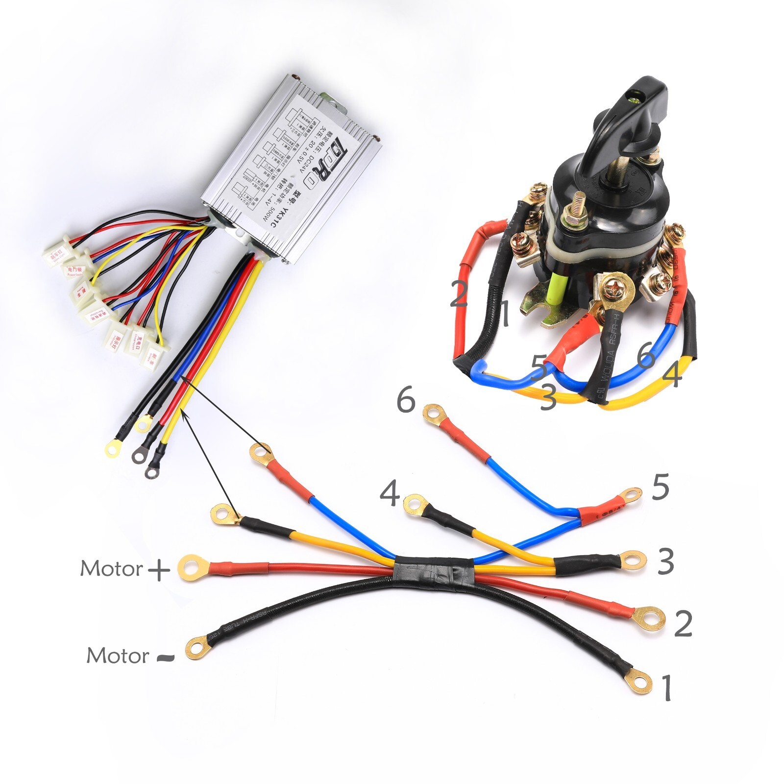 24V 500W Brush Motor Controller Kit For Electric Bike Scooter ATV Quad Mini Bike