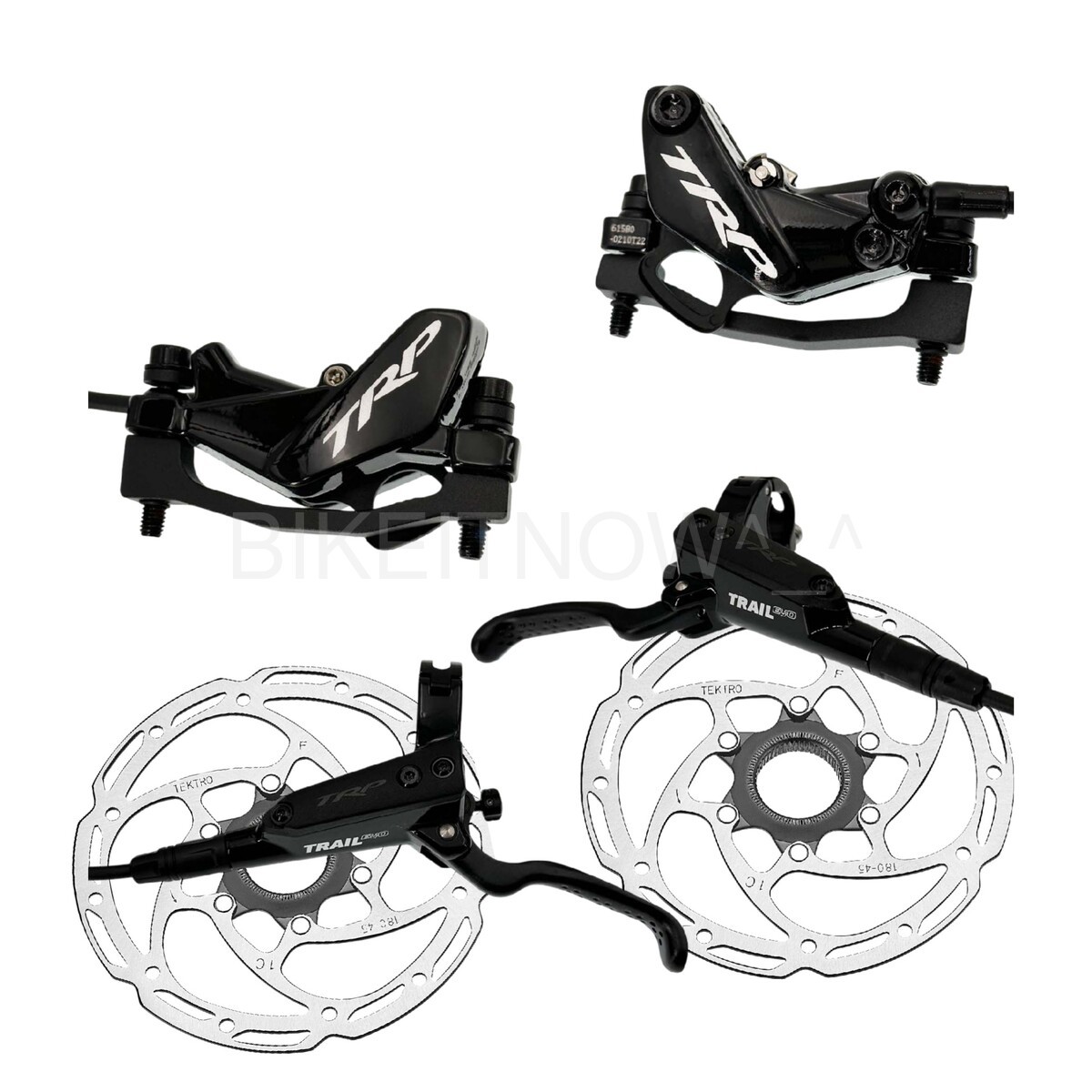 TRP Trail EVO MTB DH Hydraulic Brake Set Front+Rear w/2x180mm Rotor 2.3mm thick