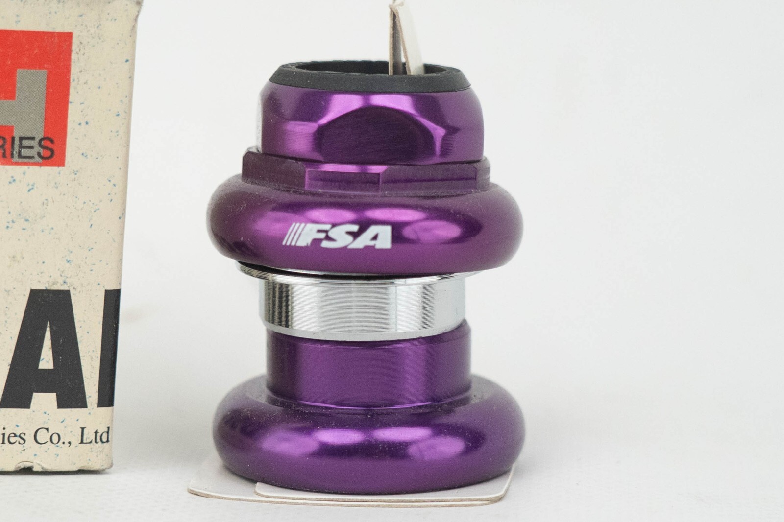 NOS FSA TH-365 PURPLE 1+1/8 INCHES HEADSET VINTAGE MTB MOUNTAIN BIKE THREADED