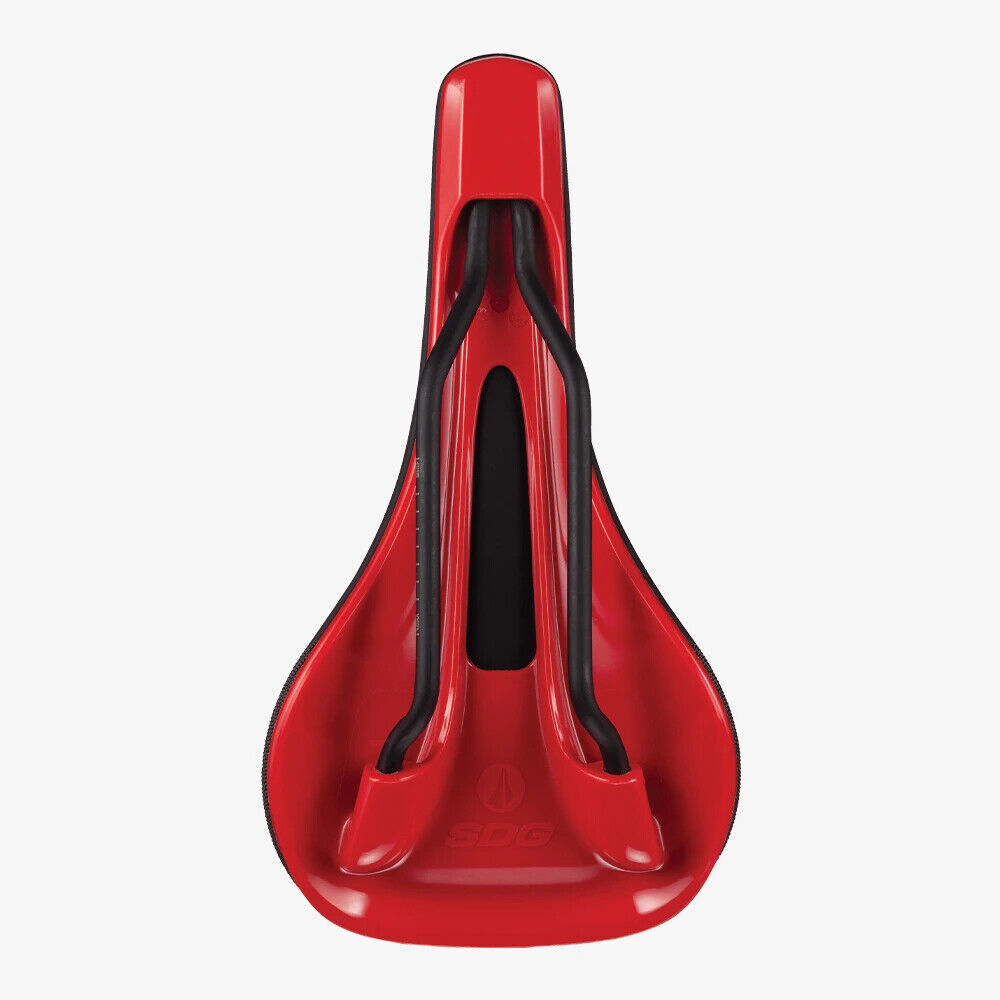 SDG Bel-Air 3.0 260x140mm Lux-Alloy Red/Black/Tan Base Bicycle Saddle