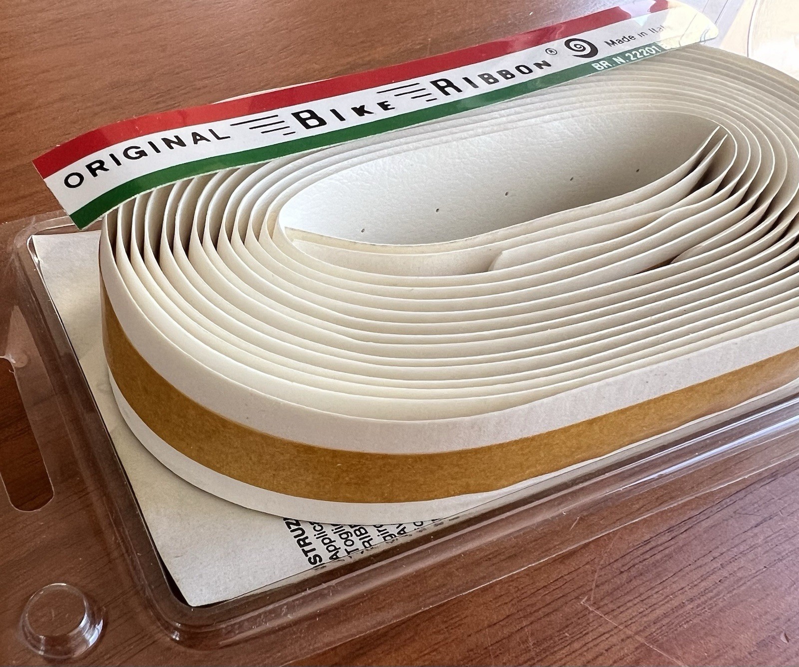 NEW/NOS Vintage Ambrosio Bike Ribbon Handlebar Tape – White