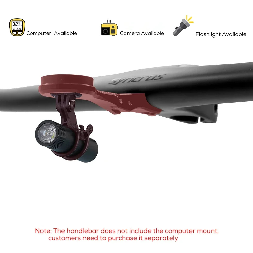 -9°/-10°/-12°/-14° Carbon Integrated mountain bike Handlebar 60mm With Mount