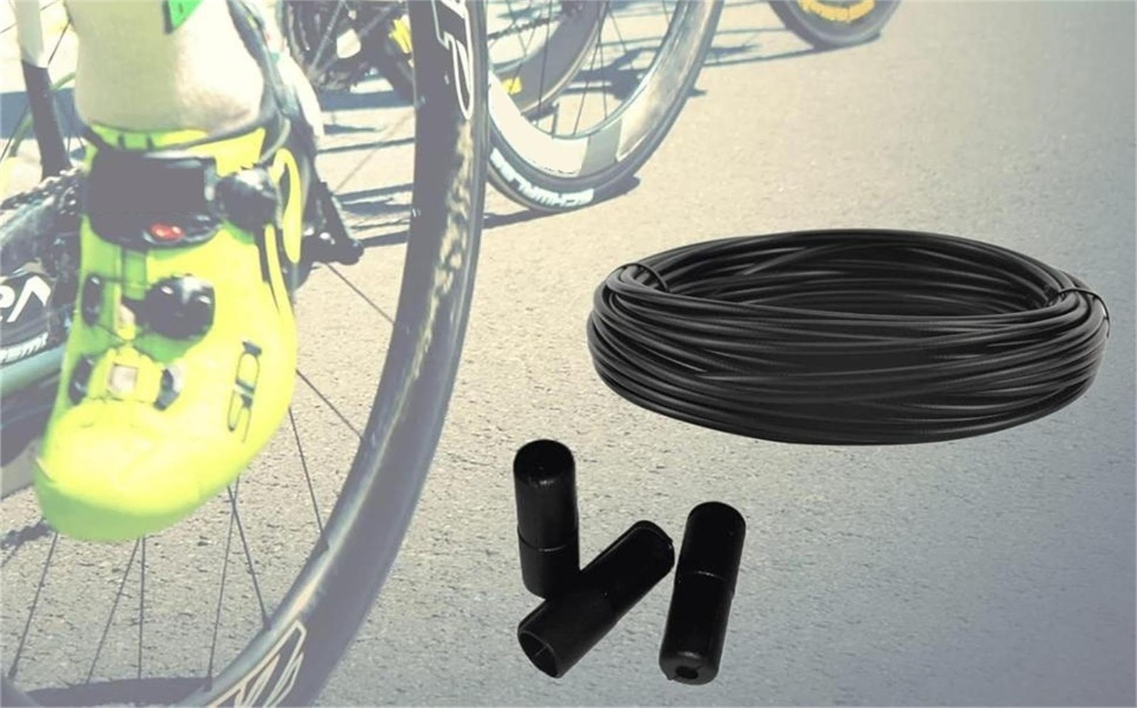 YaeMarine 5mm X 50ft Bicycle/Bike Lined Brake Cable Housing with 30Pcs Cable …