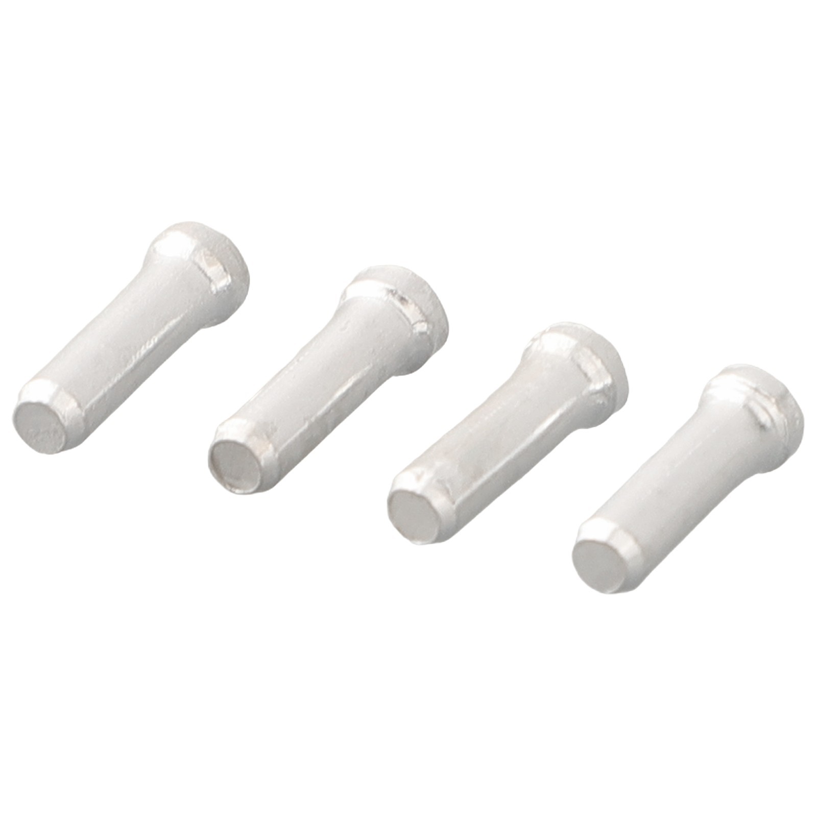 1.1cm*0.3cm Cable End Cap 100PCS Shift Brake Gear Tip Ferrules Aluminum Parts