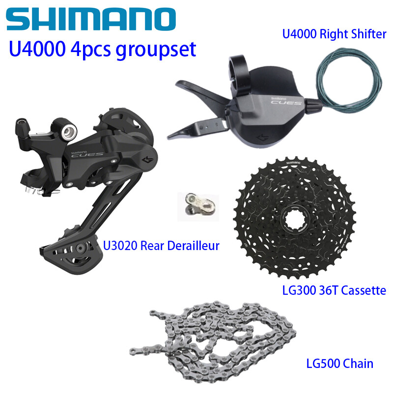 Shimano CUES U4000 4PCS 9 speed Groupset 36/41/46T Trail MTB
