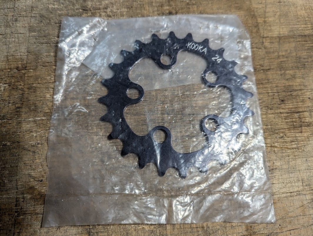 NOS KOOKA 24t 58bcd chainring MTB vintage