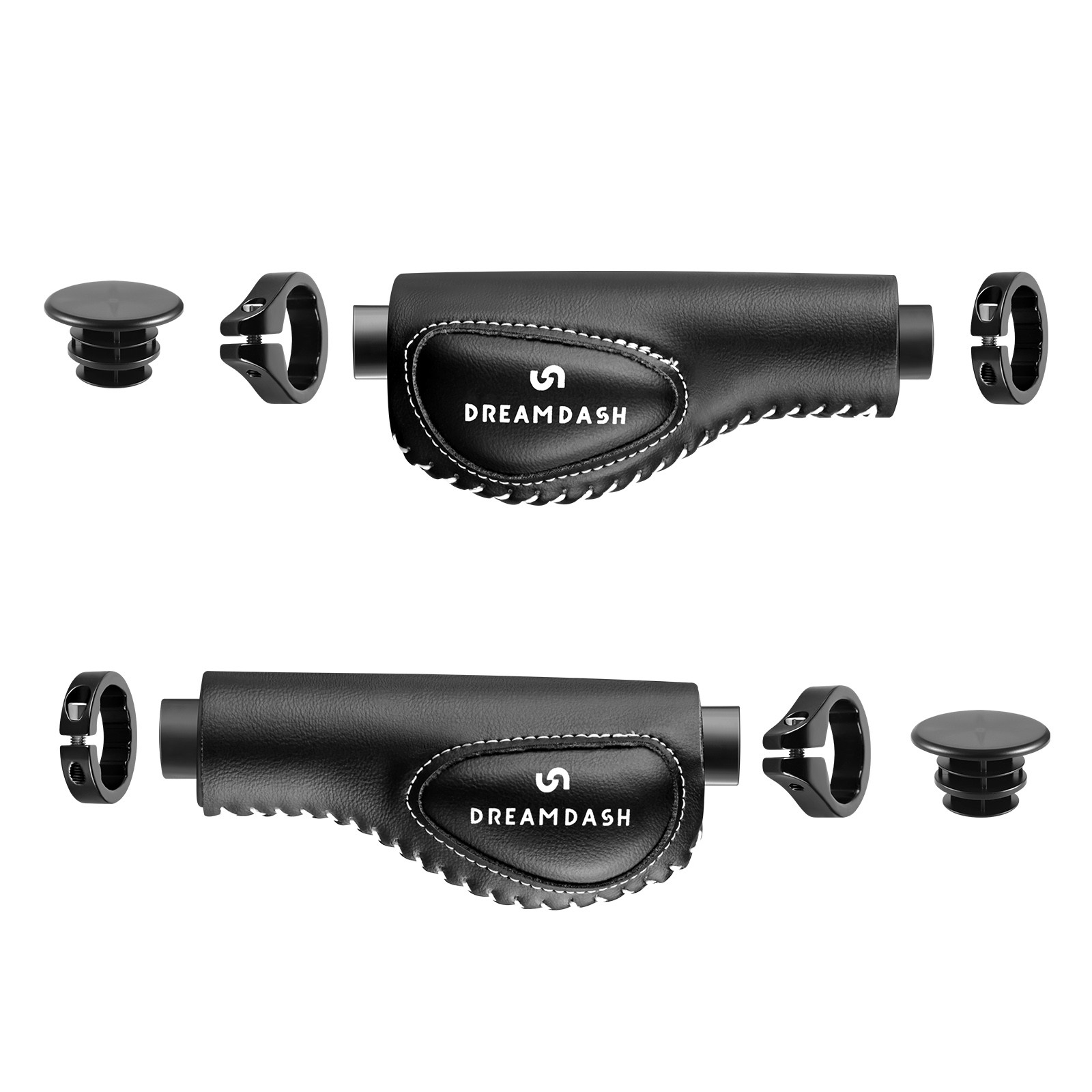 A Pair Cycling Handle Bar Grips Bicycle Handlebar Bike Handlebars Grip Black