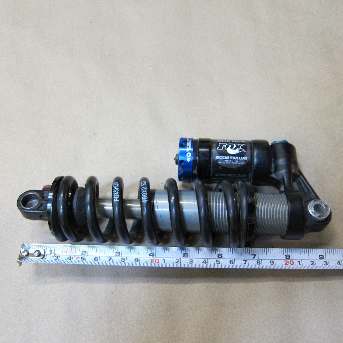 Fox Factory Series DHX RC4 Coil Shock 8.5″x 400lb x 2.80″ Boostvalve
