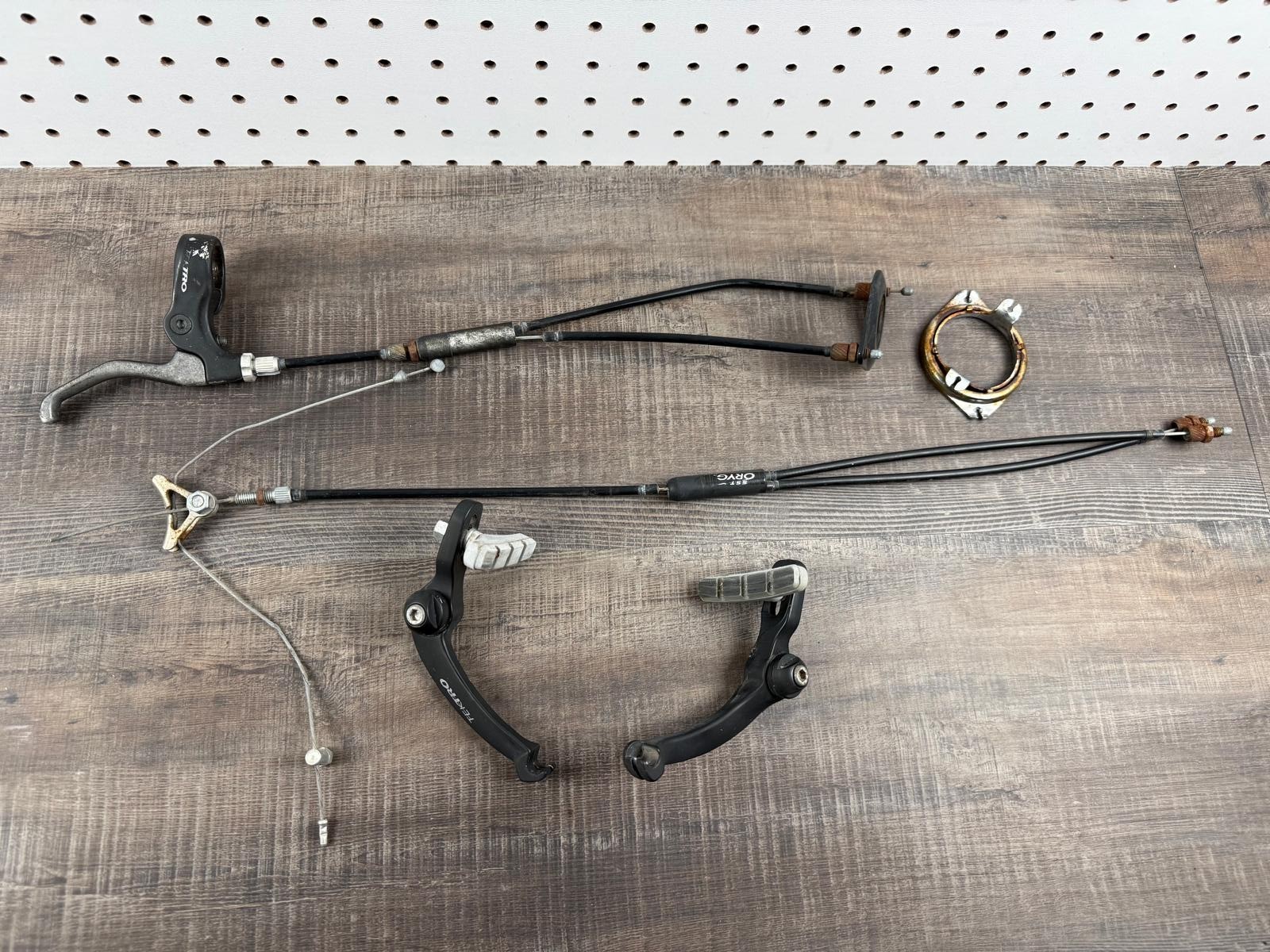 Vintage Rotor System 25.4mm Cables Set BMX Old School w/ Caliper & Lever Brake