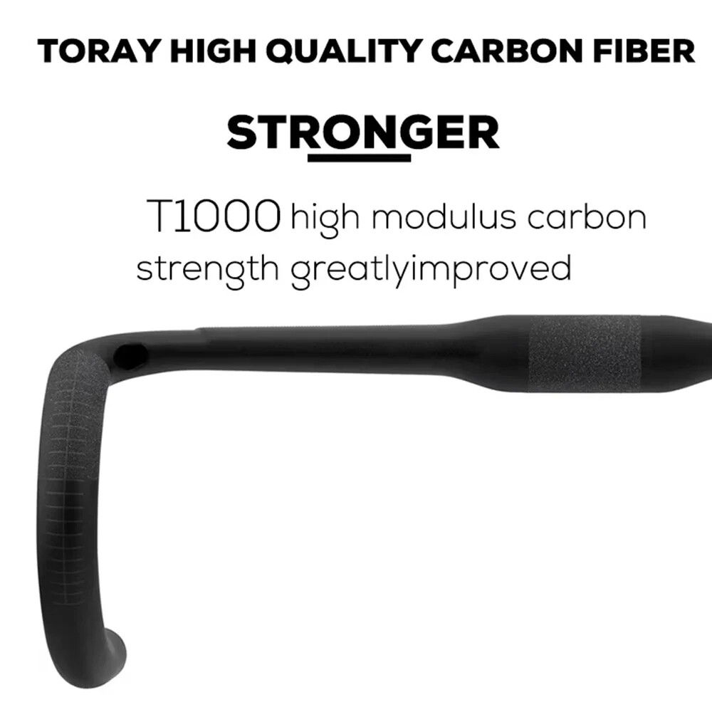 Carbon Fiber Road Bike Handlebar DI2 Flare 2° Cockpit 380mm 400mm 420mm 440mm